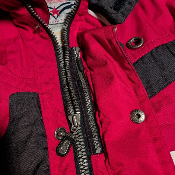 Vintage Spyder Jacket Mens Size L Red Ski Winter Pockets Outdoor Pockets Winter - Picture 11 of 16